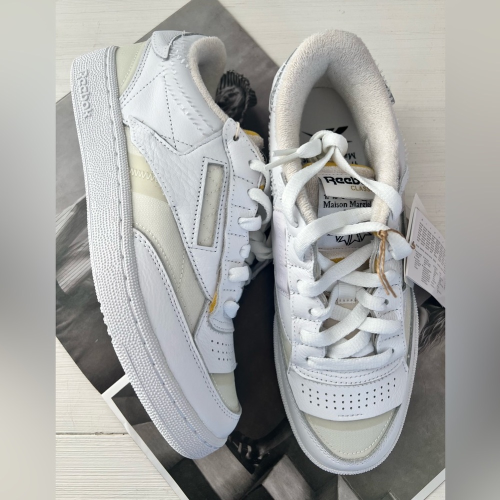 Maison Martin Margiela White and Cream Sneakers